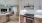 a kitchen with white cabinets